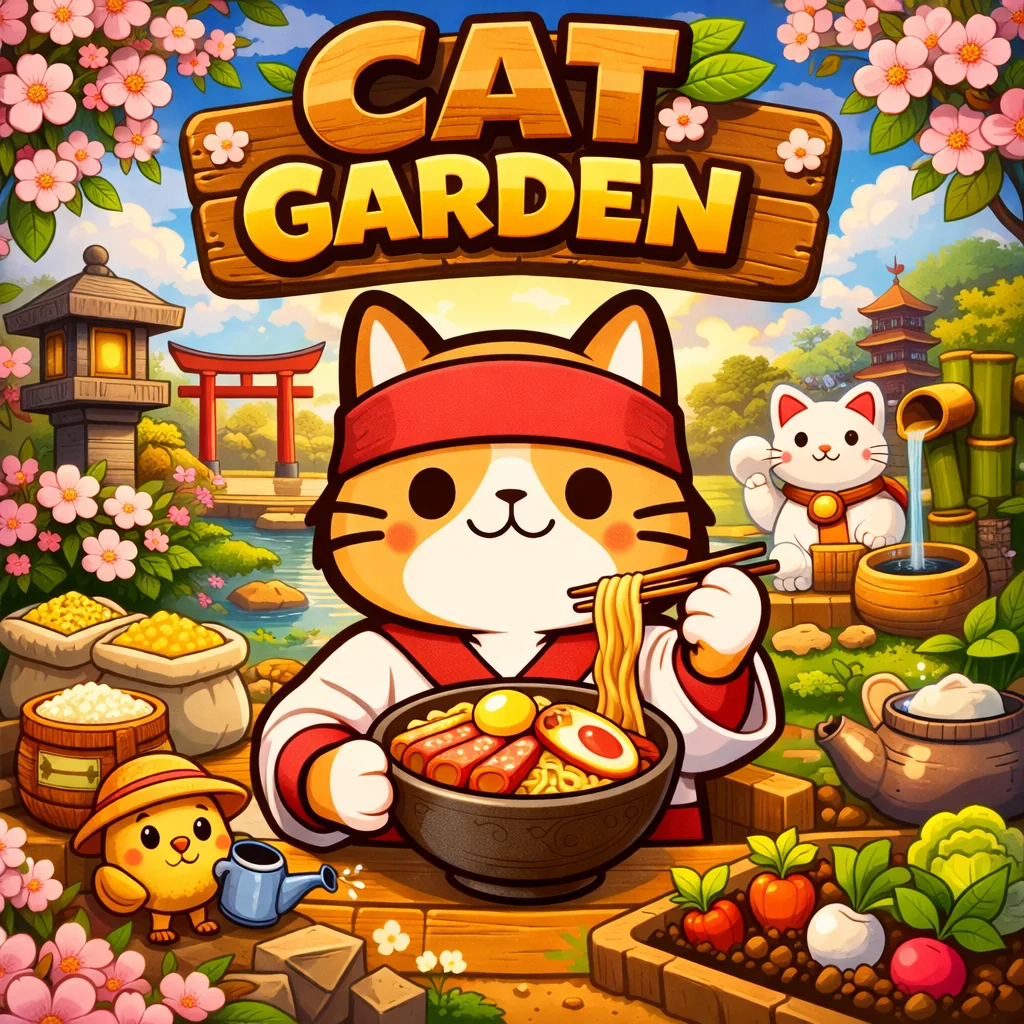 تحميل لعبة Cat Garden مهكرة 2026 احدث اصدار للاندرويد APK