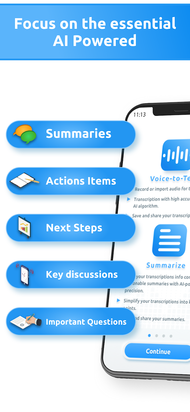 AI Speech to text: Transcribe