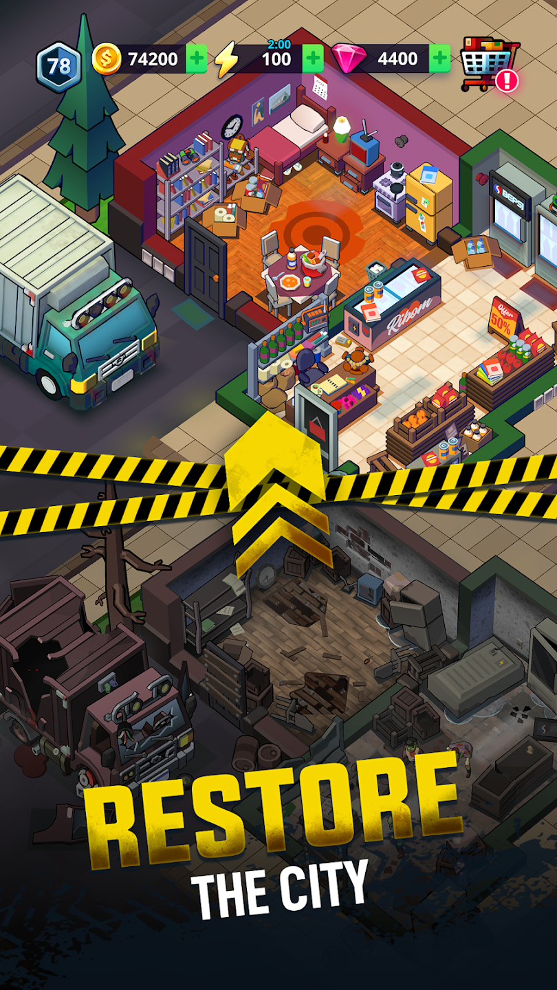 تحميل لعبة Merge Survive Zombie Game مهكرة احدث اصدار للاندرويد APK