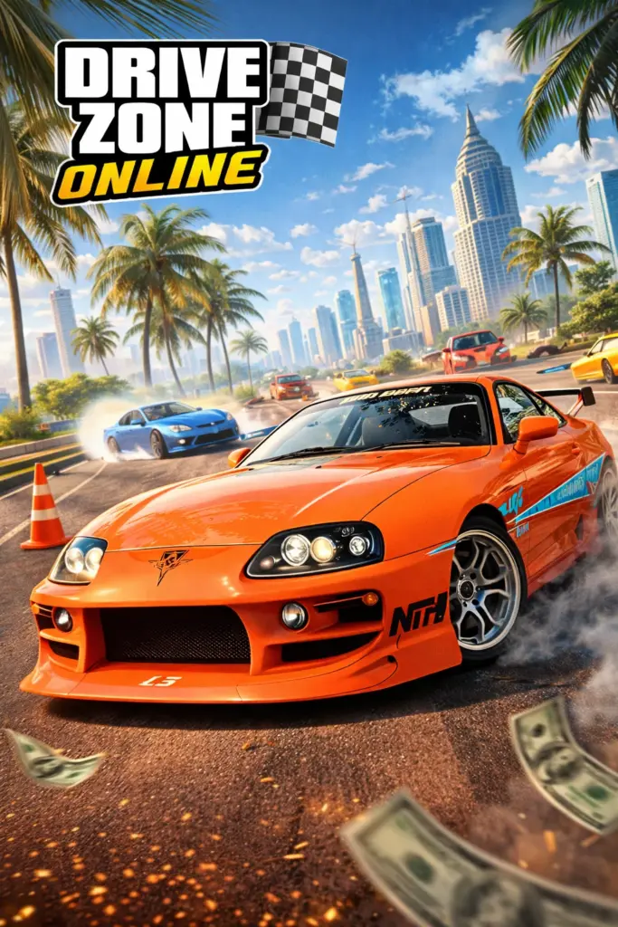 تحميل لعبة Drive Zone Online مهكرة 2026 احدث اصدار للاندرويد APK