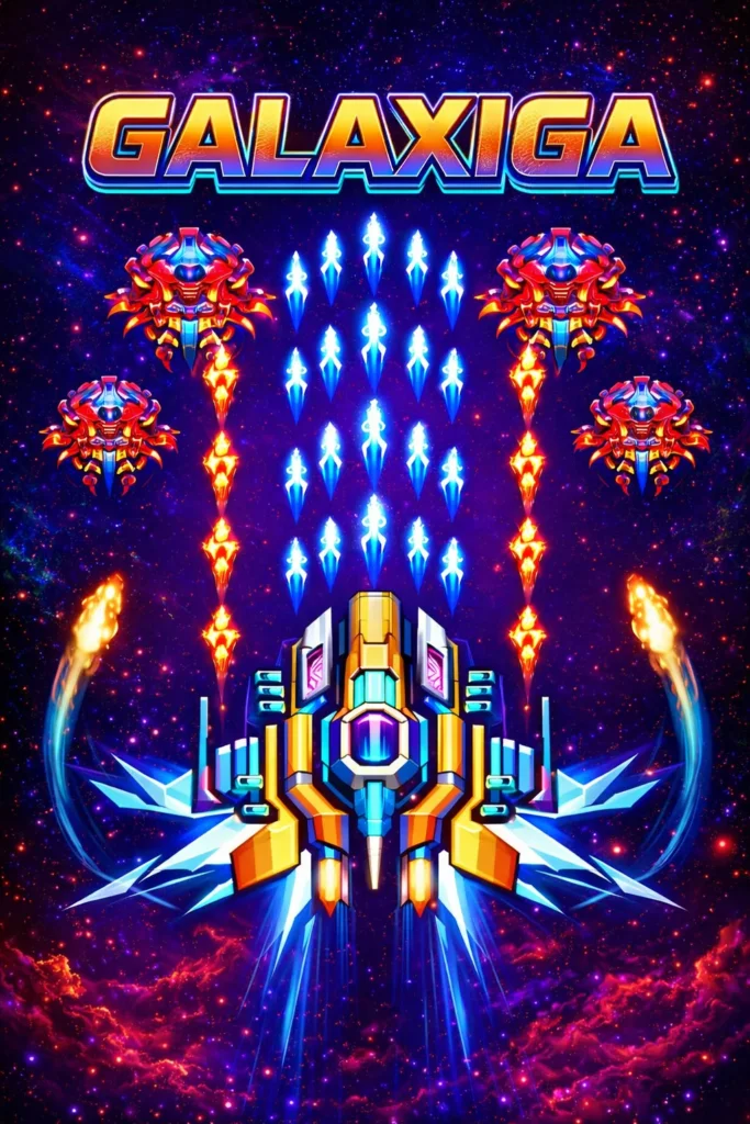 تحميل لعبة Galaxiga مهكرة 2026 احدث اصدار للاندرويد APK