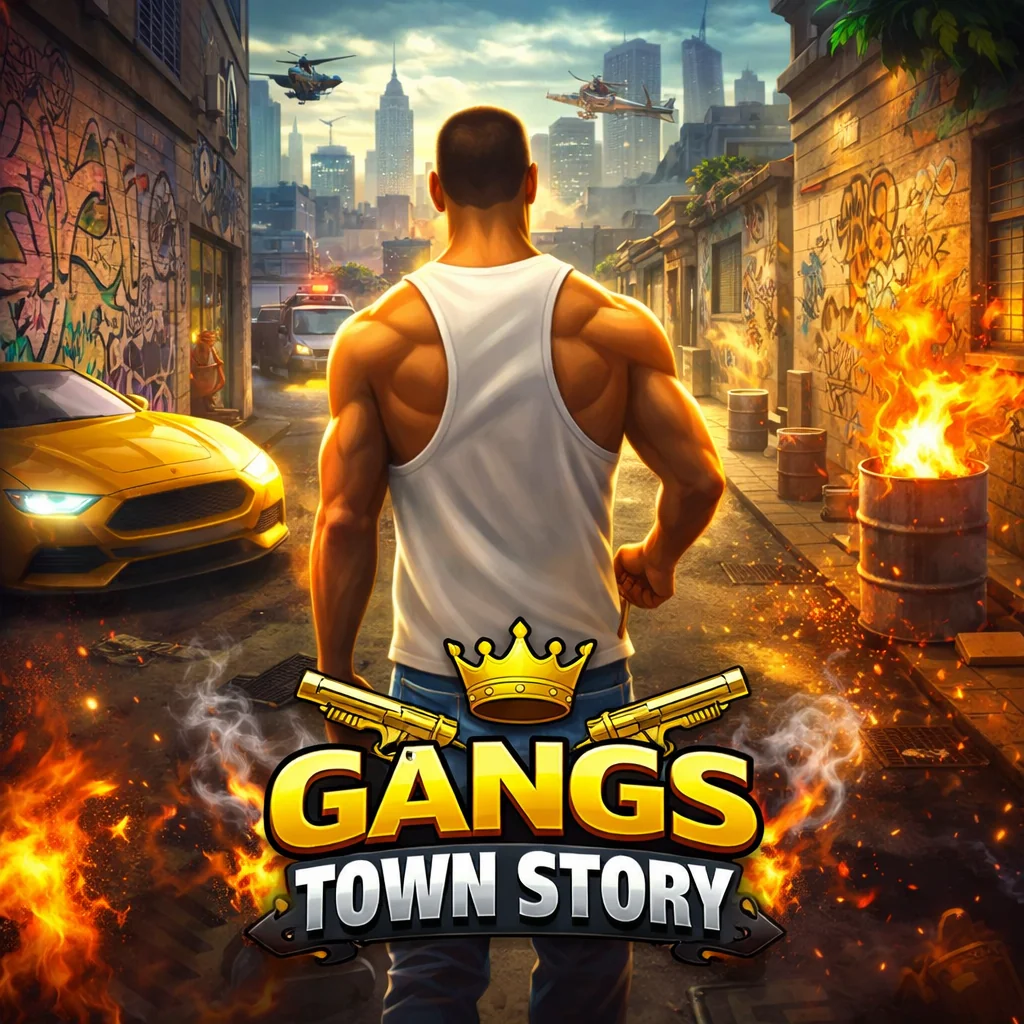 تحميل لعبة Gangs Town Story مهكرة 2026 احدث اصدار للاندرويد APK