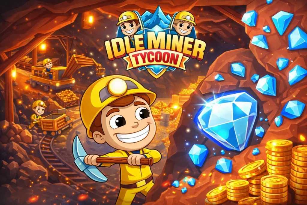 تحميل لعبة Idle Miner Tycoon مهكرة 2026 احدث اصدار للاندرويد APK