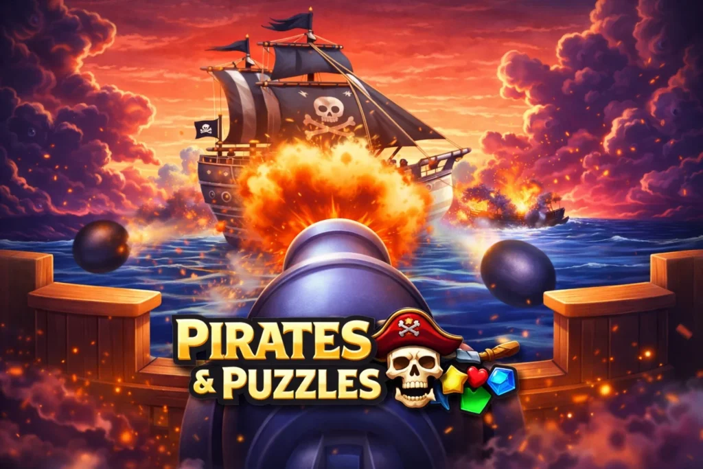 تحميل لعبة Pirates & Puzzles مهكرة 2026 احدث اصدار للاندرويد APK
