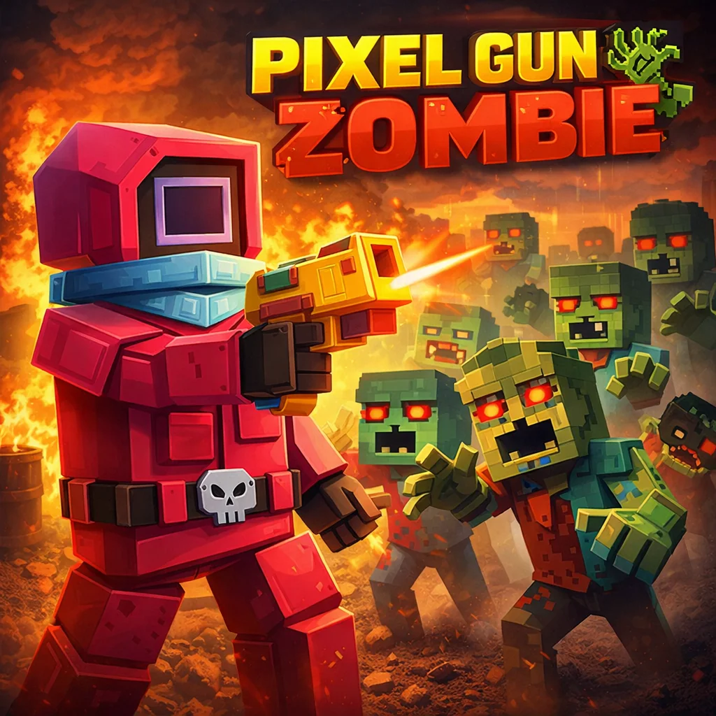 تحميل لعبة Pixel Gun Zombie مهكرة 2026 احدث اصدار للاندرويد APK