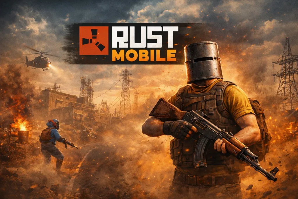 تحميل لعبة Rust Mobile مهكرة 2026 احدث اصدار للاندرويد APK