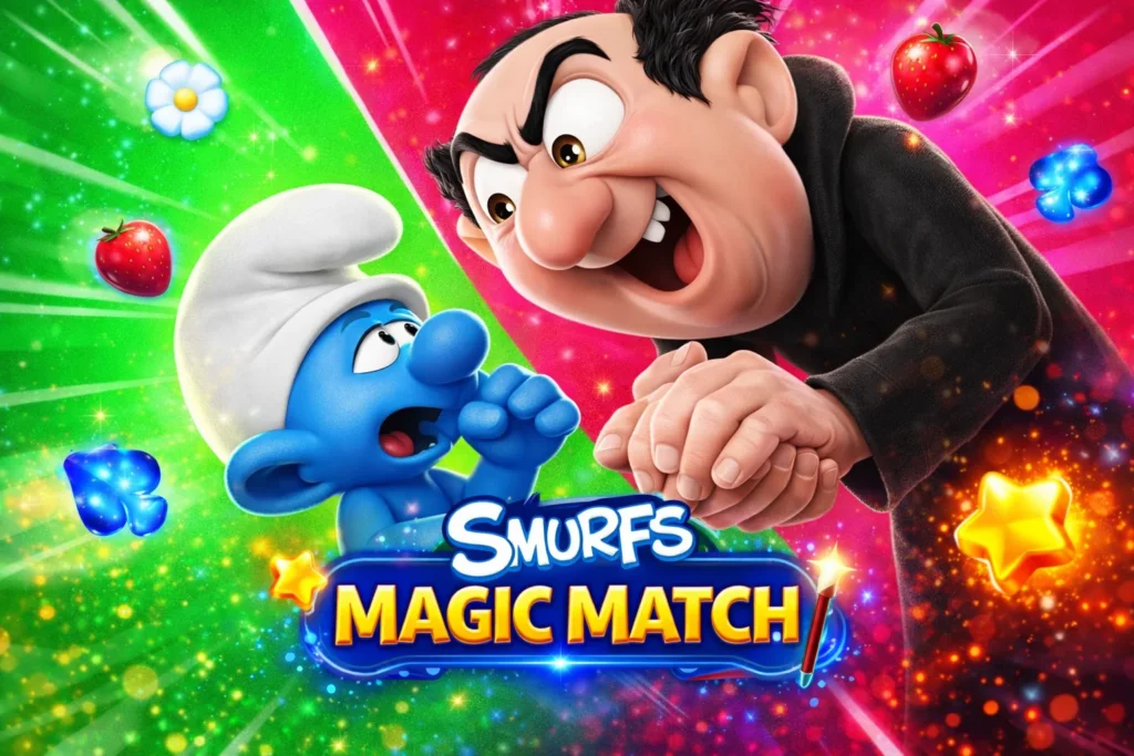 تحميل لعبة Smurfs Magic Match مهكرة 2026 احدث اصدار للاندرويد APK