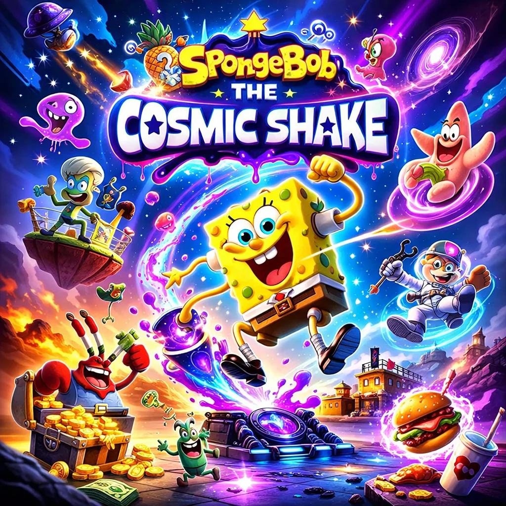تحميل لعبة Spongebob The Cosmic Shake مهكرة احدث اصدار للاندرويد APK