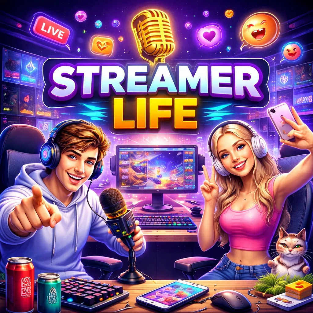 تحميل لعبة Streamer Life Simulator مهكرة احدث اصدار للاندرويد APK
