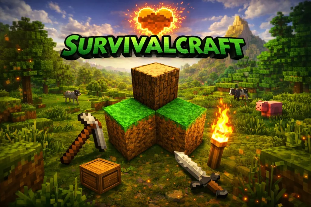 تحميل لعبة Survivalcraft مهكرة 2026 احدث اصدار للاندرويد APK