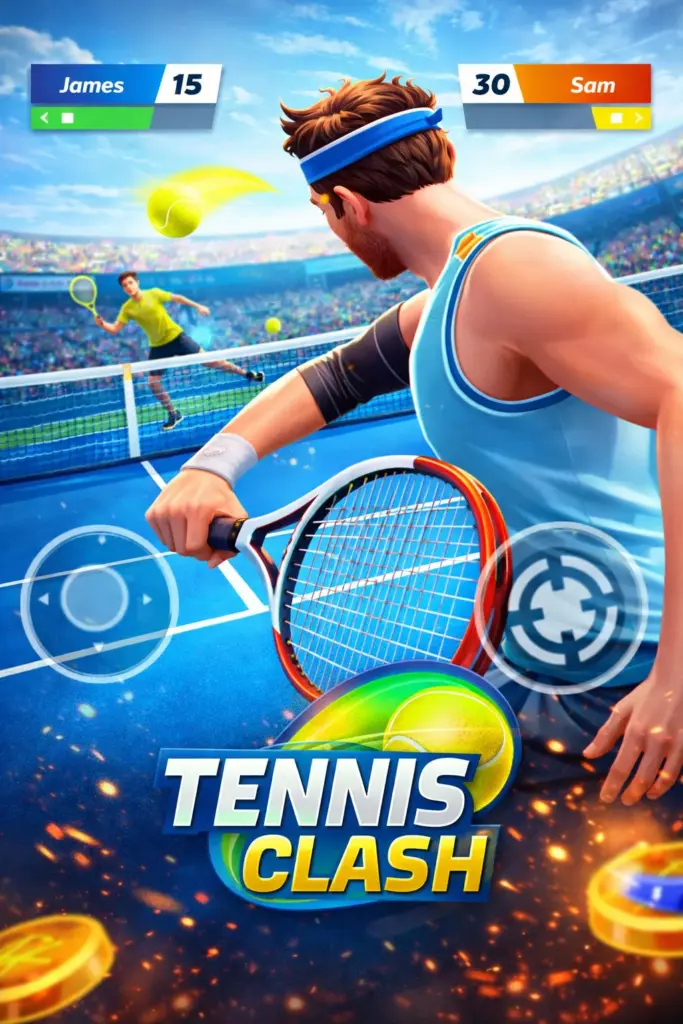 تحميل لعبة Tennis Clash مهكرة احدث اصدار للاندرويد APK