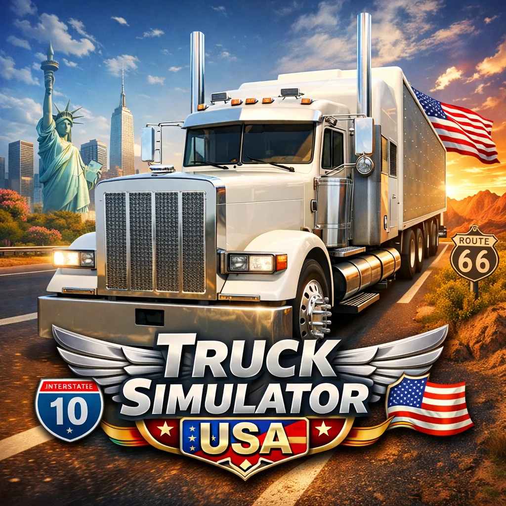 تحميل لعبة Truck Simulator USA مهكرة 2026 احدث اصدار للاندرويد APK
