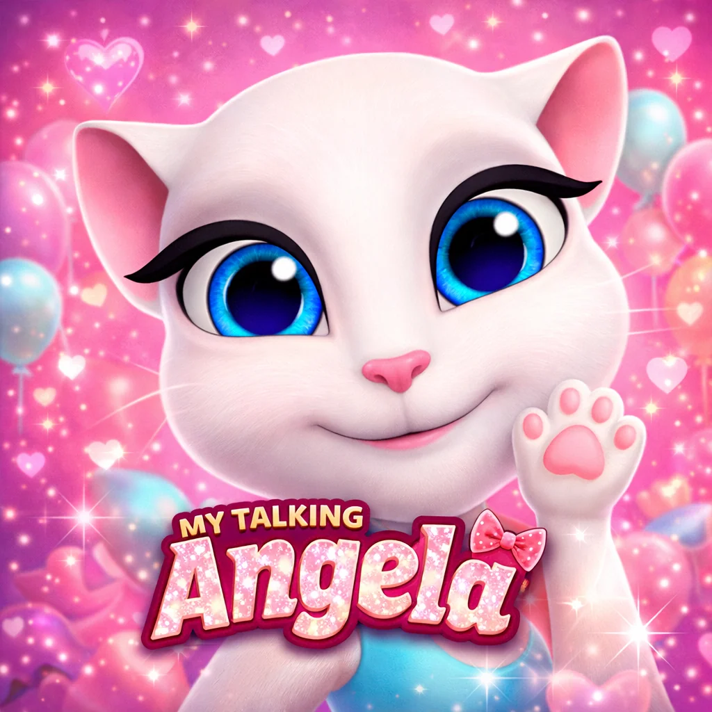 تحميل لعبة My Talking Angela مهكرة 2026 احدث اصدار للاندرويد APK